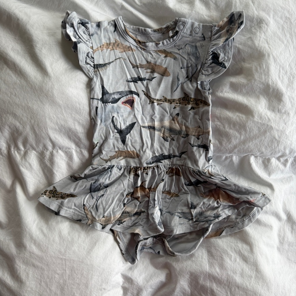 Posh Peanut Shark Bodysuit Dress